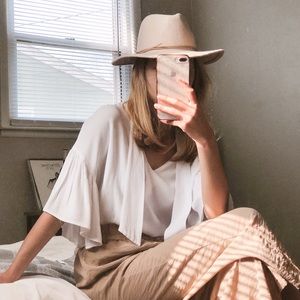 Zara Flowy Tie-Neck Blouse